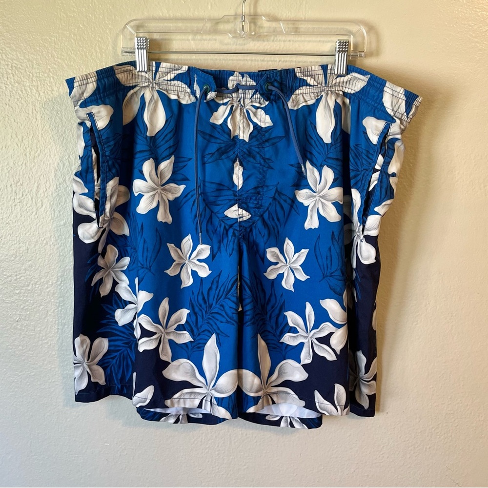Men’s‎ Speedo Hawaiian Print Swim Trunks Lined size L